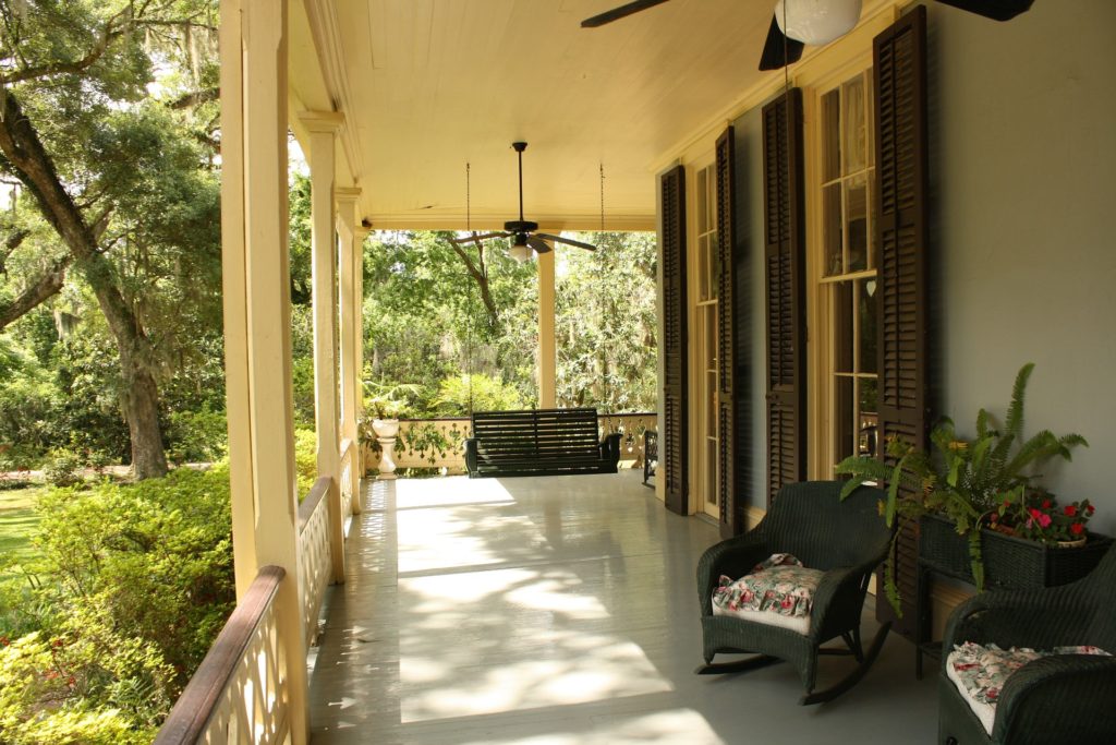 large front porch with chairs