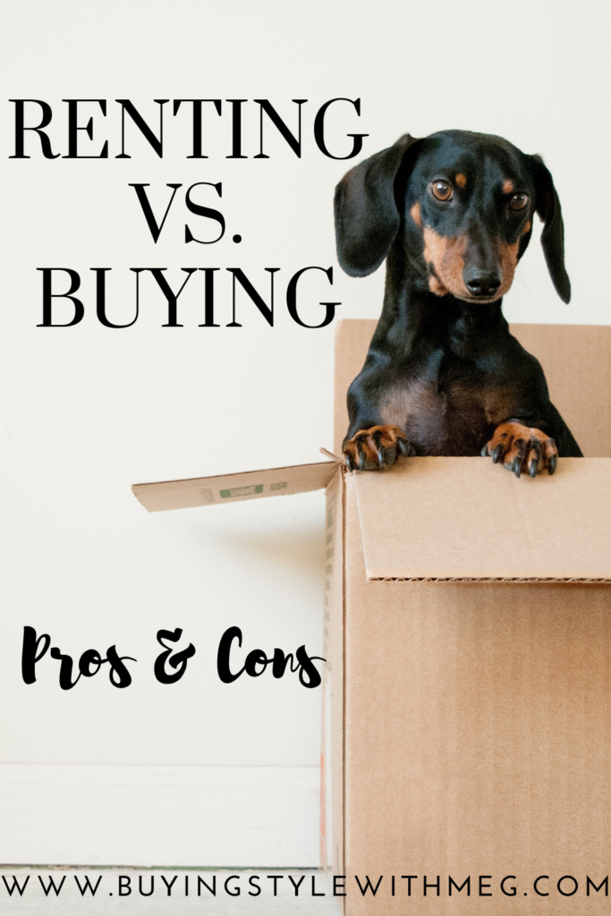 renting vs buying pin